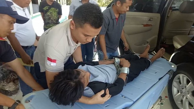 Napi Lapas Tebo Dilarikan di Rumah Sakit.