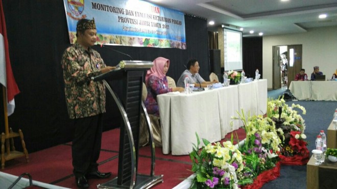 Pertemuan, Monitoring dan Evaluasi Ketahanan Pangan Provinsi Jambi.