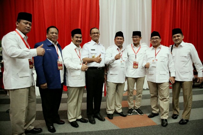 Pesan SAH Ketika Menyambut Anies - Sandi di Konferensi Gerindra.
