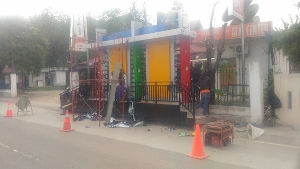 Halte Trans Siginjai yang dibangun Dishub Provinsi Jambi