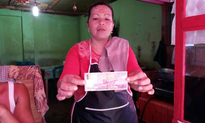 Uang palsu yang beredar di Bungo. 