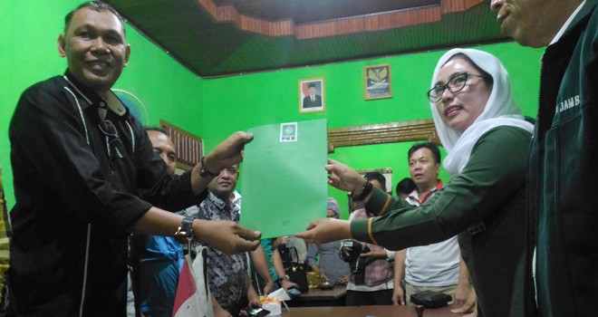 Tim Fasha Center, Rahman Dila menjemput formulir penjaringan DPC PKB Kota Jambi beberapa waktu lalu.