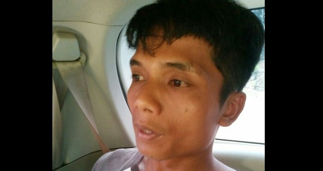 Adi Flores, otak pembunuhan Basit Izudin saat diamankan Polisi.