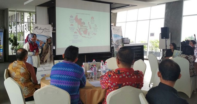 Tourism Malaysia perkenalkan aset pariwisatanya kepada pelaku usaha pariwisata di Jambi.