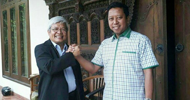 Ami Taher bersama ketua umum PPP. 