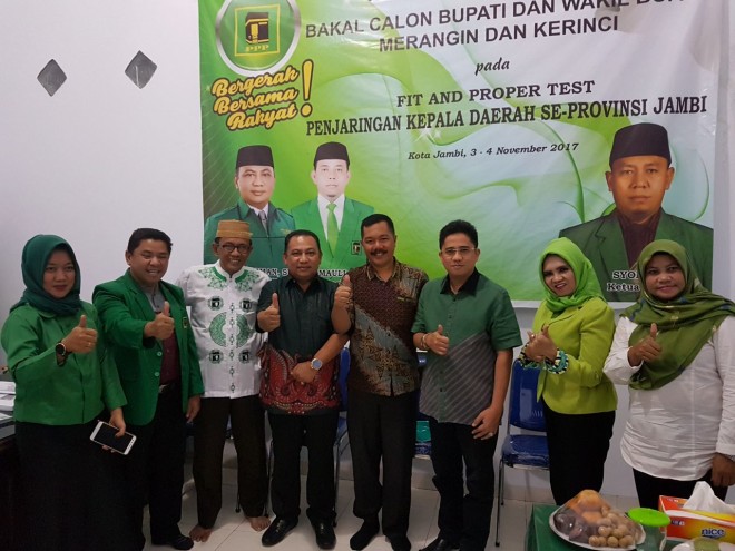 Monadi bersama Pengurus DPW PPP Provinsi Jambi, Jumat (3/11).