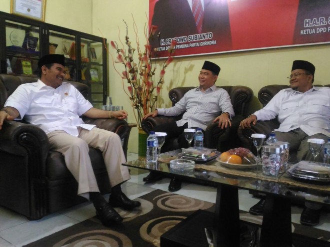 Fasha-Maulana saat Bertandang ke Gerindra.