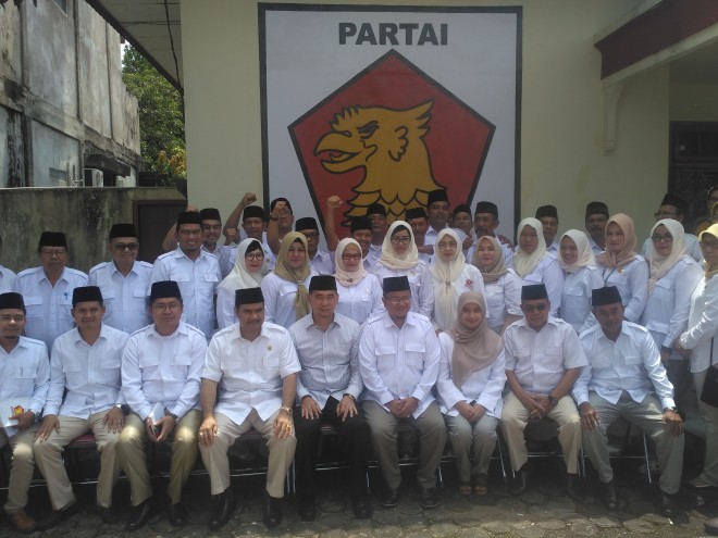 Fasha-Maulana usai acara penyerahan rekomendasi dukungan Gerindra, Sabtu (4/11).