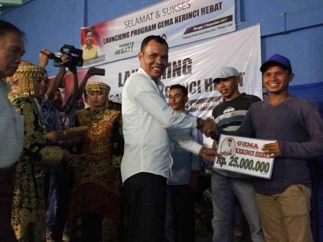 Wakil Bupati Kerinci Zainal Abidin, resmi meluncurkan Program Gema Kerinci Hebat./