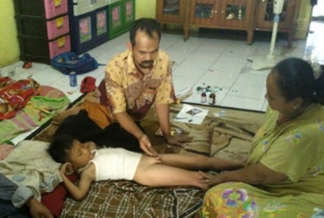 Gibran, bocah SD yang bikin geger karena disunat jin (PojokJabar/JawaPos.com)