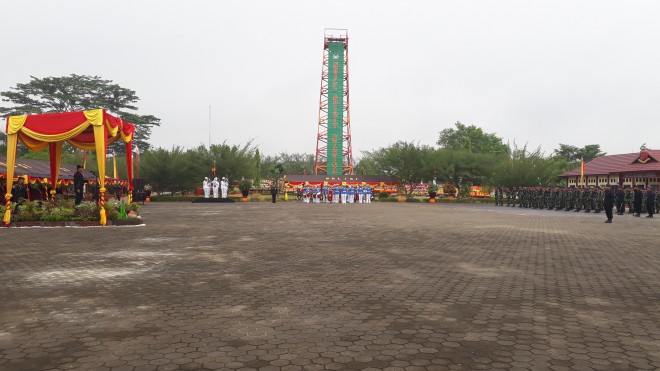 Upacara di Mako Brimob Polda Jambi