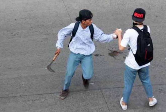 Ilustrasi tawuran pelajar (Istimewa)