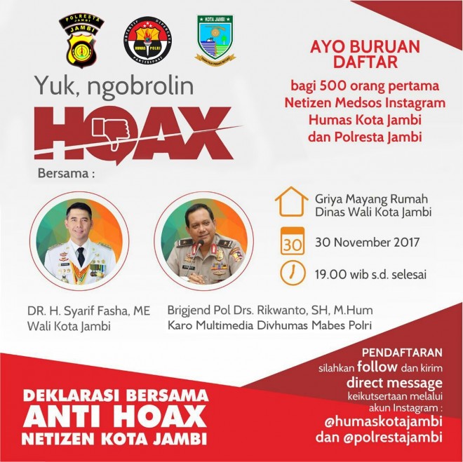 Deklarasi Netizen Anti Hoax.
