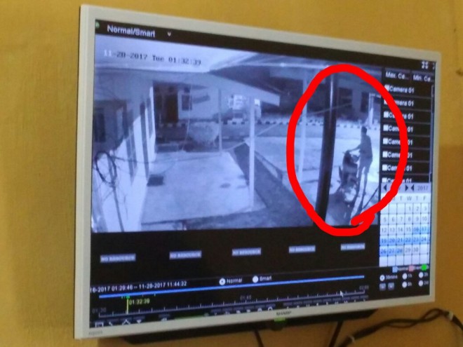 Tiga Unit Motor di Belakang Kantor Bupati Batanghari Raib, Aksi Pelaku Terekam CCTV.