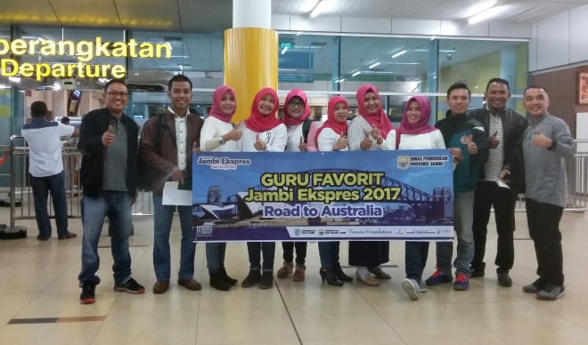  8 Juara Guru Favorit Jambi Ekspres Studi Banding ke Australia.