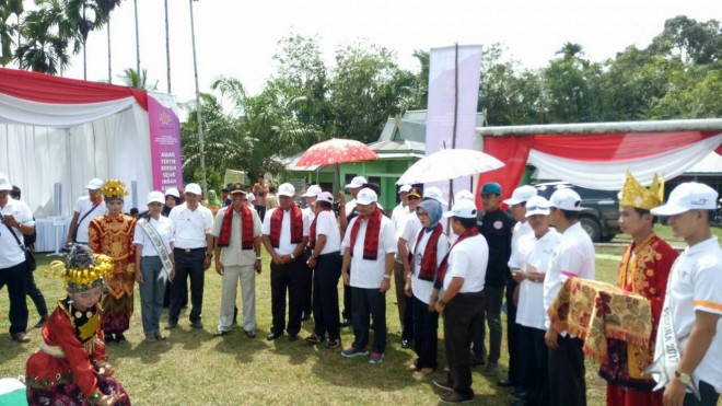 Acara Sadar Wisata dan Sapta Pesona di Desa Bedeng Rejo Bangko Barat, Merangin (30/11).