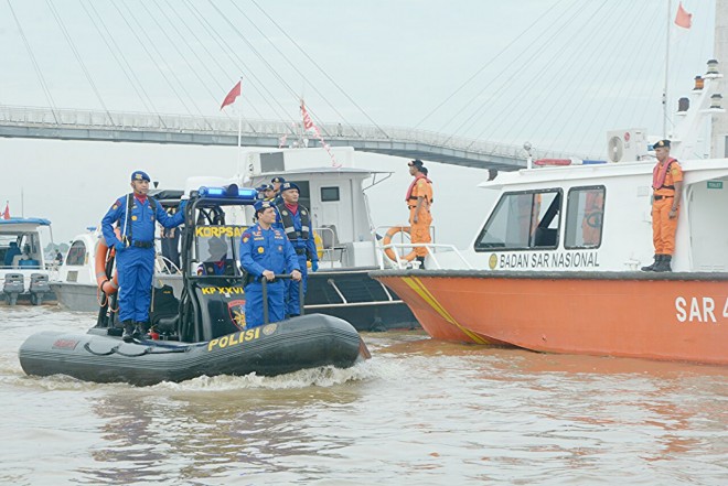 Pertama Kali, Irup Pemeriksaan Pasukan Polair Polda Jambi Pakau Speed Boat