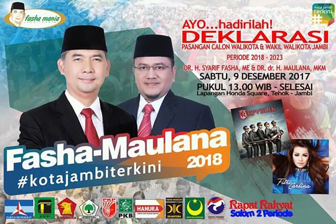 Deklarasi Pasangan Fasha-Maulana.