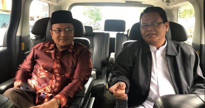 dr Maulana bersama mantan Sekretaris Jendral (Sekjend) Pengurus Besar Pergerakan Mahasiswa Islam Indonesia (PB PMII) periode 1988-1991, Abdul Khalik Ahmad.