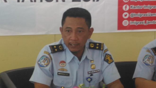 Plt Kepala Kantor Imigrasi Kelas 1Jambi Eko Dirgantoro.