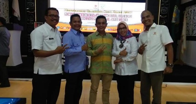 Musyawarah Kota (Muskot) Komite Olahraga Nasional Indonesia (KONI) Kota Jambi.