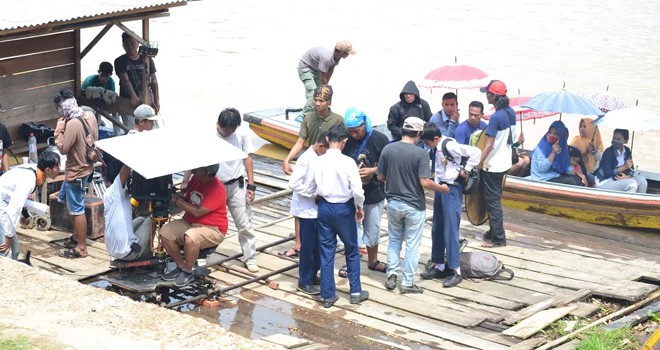 Proses shoting film layar lebar Trip N Vlog.