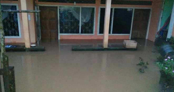 Rumah Warga Desa Pematang Pauh Terendam Banjir.