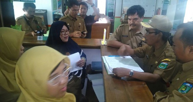 Wakil Bupati saat meninjau langsung kondisi Puskesmas Tebo Tengah beberapa waktu yang lalu.