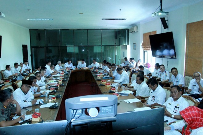 Persiapan HUT Jambi ke 61, Gubernur Zola Gelar Rapat Koordinasi Bersama Jajarannya.