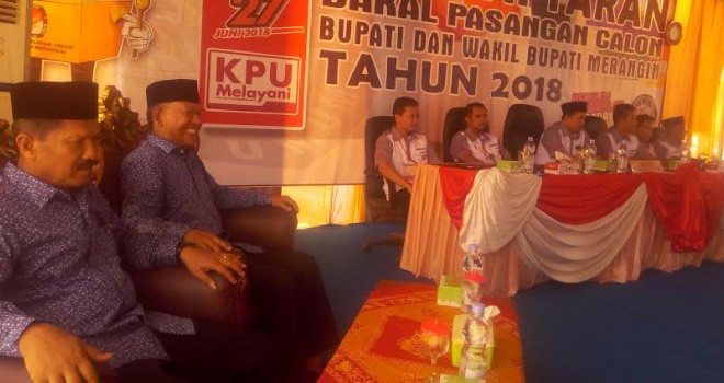 Nalim saat Daftar ke KPU.