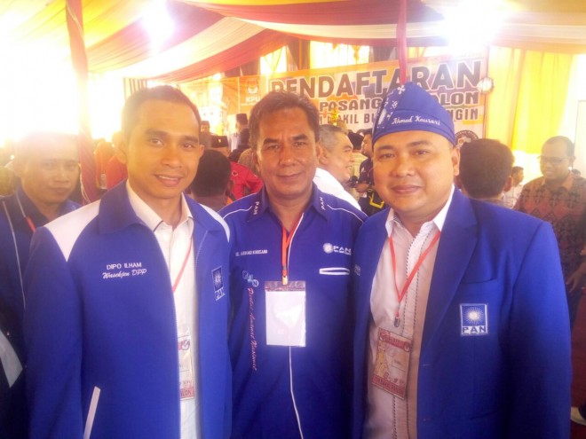 Wasekjen DPP PAN Dampingi Nalim-Kharid Mendaftar di KPU.