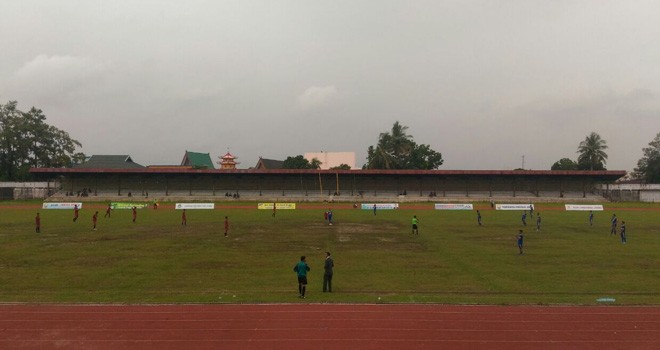 Laga Gubernur Cup PS Merangin menhadapi PS Muara Jambi.