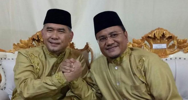 Pasangan calon Walikota dan Wakil Walikota Jambi Dr. H. Sy. Fasha, ME dan Dr. dr. H. Maulana, MKM.