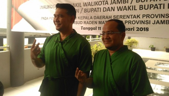 Fasha Maulana usai jalani tes kesehatan. 