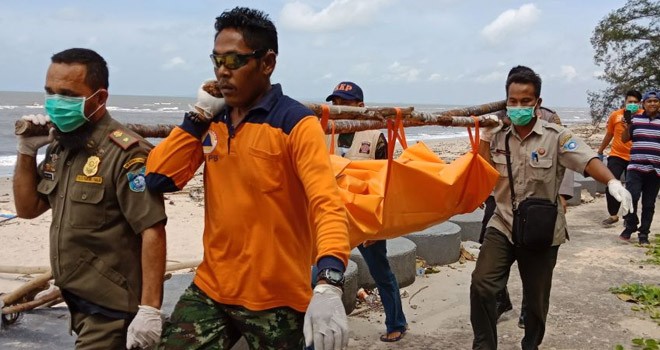 Jasad Nelayan Tanjab Timur Ditemukan di Pantai Rambat Bangka Barat.