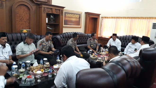 Silaturahmi Kapolda dengan Kakanwil Kemenag Provinsi Jambi. 
