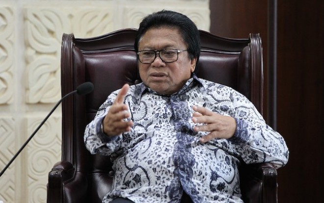 Ketua Umum Hanura, Oesman Sapta Odang (Oso) (Hendra Eka/JawaPos.com)