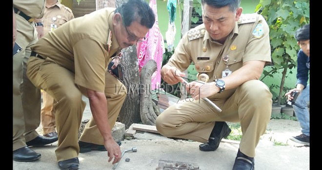 Walikota Fasha Sidak ke Sejumlah Proyek Pembangunan. Foto : M Ridwan / Jambi Ekspres.