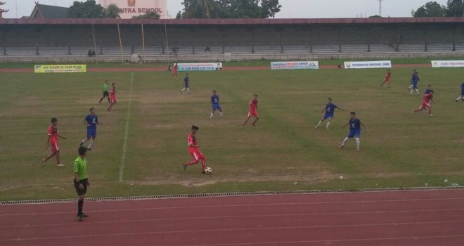 Laga Gubernur Cup PS Kerinci menhadapi PS Tanjabbar.