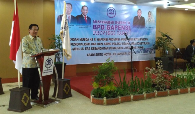 Musda ke XI Gapensi Jambi, Ini Harapan Ketua Umum Iskandar.