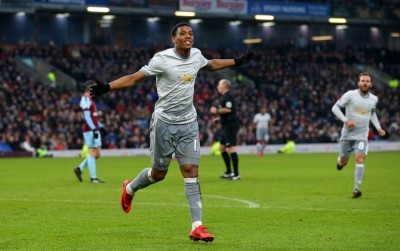 Anthony Martial untuk kali pertama selalu mencetak gol dalam tiga laga beruntun bersama Manchester United. (AFP)