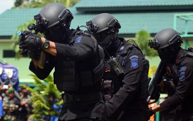 Ilustrasi brimob (Hariyanto Teng/Malut Pos)