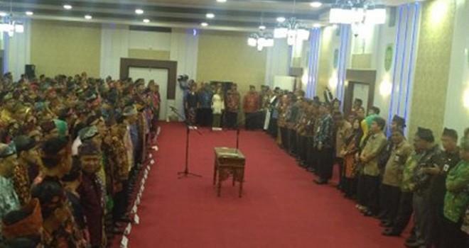 Pelantikan esselon III dan IV beberapa waktu lalu.