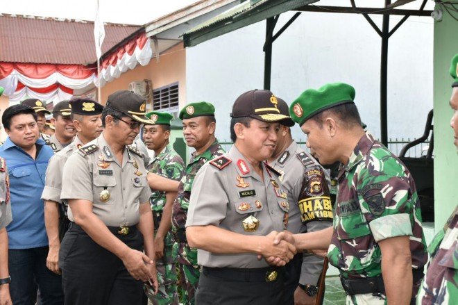 Sinergitas TNI dan Polri, Kapolda Jambi Sambangi Koramil 415-05/Sengeti.