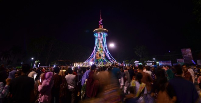 Launching Car Free Night (CFN) di Tugu Keris Siginjai Sabtu malam (10/2)