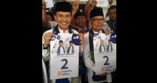 Calon Bupati dan Wakil Bupati Kerinci, Adirozal - Ami Taher.