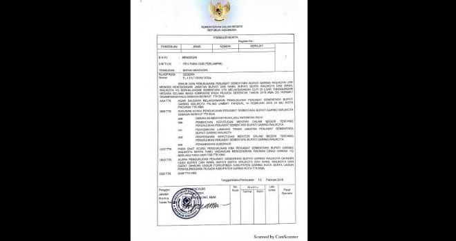 Screenshot telegram mendagri.