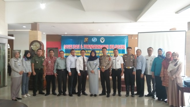 Jasa Raharja Cabang Jambi Lakukan Kerjasama dengan 14 Rumah Sakit se-Kota Jambi.