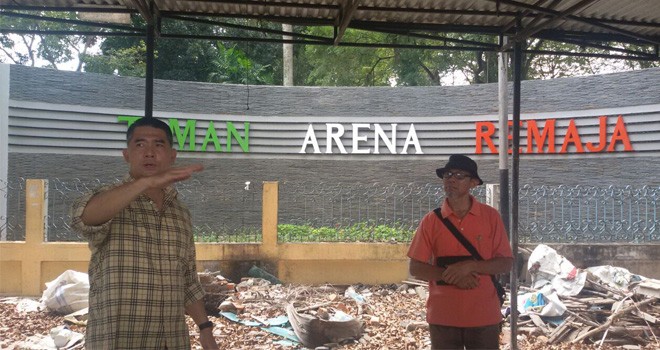 Penataan taman-taman yang dilakukan Walikota Jambi H Syarif Fasha