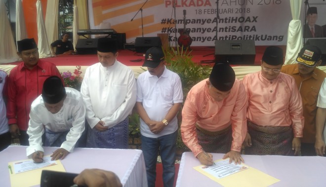 Deklarasi Kampanye Damai Pilwako Jambi 2018.